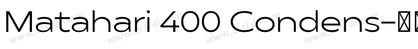Matahari 400 Condens字体转换